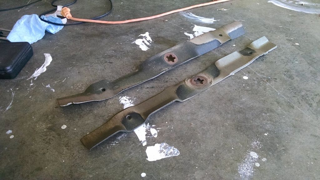 Mower deck Husqvarna Blade hitting the deck Lawn Mower Forum